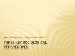 The Sociological Perspective