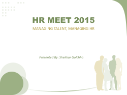 Presented By: Shekhar Golchha