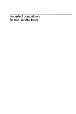 Imperfect competition in international trade