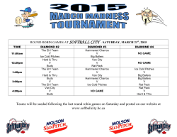 Teams will be seeded following the last round robin