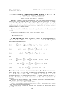 Pointwise stabilization of a Bernoulli-Euler beam by means of