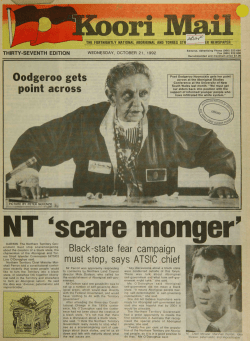 Oodgeroo gets point across Black-state fear campaign must stop