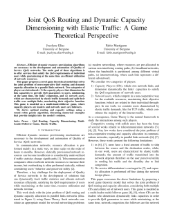 Joint QoS Routing and Dynamic Capacity Dimensioning