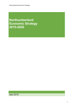 Northumberland Economic Strategy 2015-2020