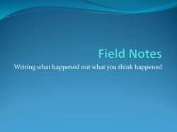 Field Notes - richardcolby.net