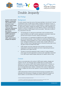 Double Jeopardy - Trust for London