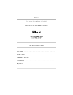 Bill 3 - Legislative Assembly of Alberta
