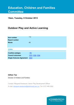 Outdoor Play and Active Learning