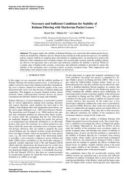 Necessary and Sufficient Conditions for Stability of Kalman Filtering