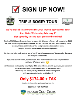 SIGN UP NOW! - Indoor Golf Clubs