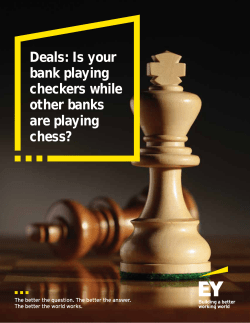 Deals: Is your bank playing checkers while other banks are