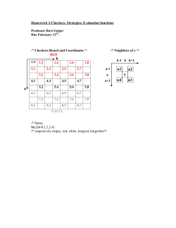 Homework2-Checkers-Strategy