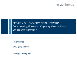 Interconnection specific capacity payment