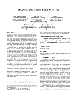 Structuring Unreliable Radio Networks