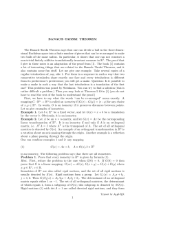 BANACH&ndash;TARSKI THEOREM The Banach