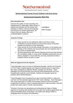 Northumberland County Council Children`s Services Group