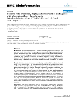 Genome-wide prediction, display and refinement of binding sites