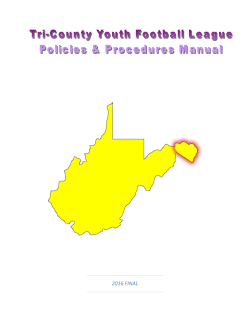 TCYFL Rules - Eastern Panhandle Youth Football League