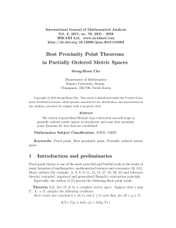 Best Proximity Point Theorems in Partially Ordered