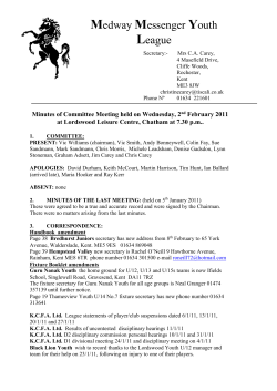 Medway News Youth League - Medway Messenger Youth League