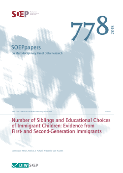 Number of Siblings and Educational Choices of