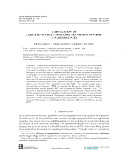 BISIMULATION OF LABELLED STATE-TO