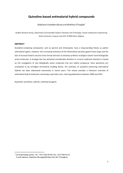 (Figure 27). In vitro antimalarial activities of conjugates 58