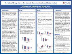 The Role of Group Size in Reactions to Ostracism in a Social Media