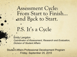 Assessment in Student Affairs