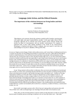 Language, Joint Action, and the Ethical Domain