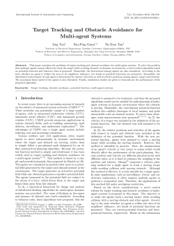 Target Tracking and Obstacle Avoidance for Multi