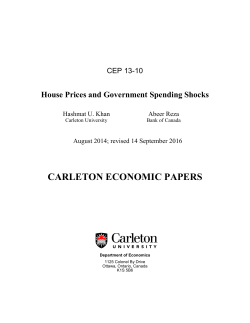 CARLETON ECONOMIC PAPERS
