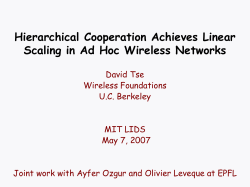 Hierarchical Cooperation Achieves Linear Scaling in Ad Hoc Networks