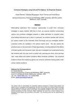 Extreme Portfolio Returns using Call and Put Options in the