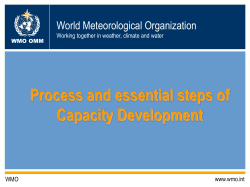 Proposed Capacity Development Strategy