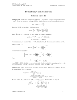 Probability and Statistics