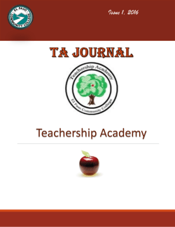 TA Journal - El Paso Community College