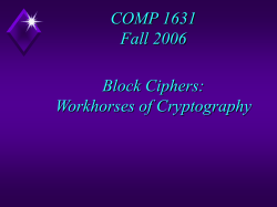 Cryptography PowerPoint Slides