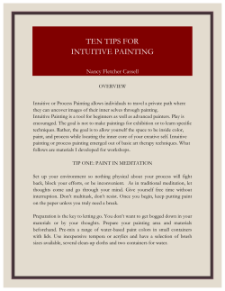 ten tips for intuitive painting