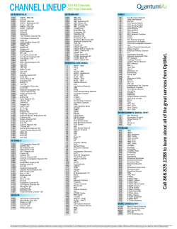 Channel Lineups