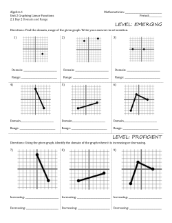 Algebra 1 Worksheet 2.1 Day 2 Solutions