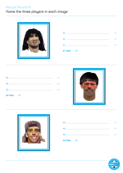 Picture Round A: Name the three players in each image