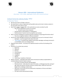 Critical Terms for Literary Study, Miller