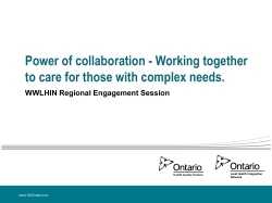 Slide 1 - Waterloo Wellington LHIN