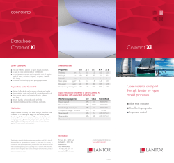 Corema Datasheet Coremat&reg; Xi
