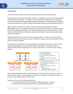 Production Process for Stamps and Publications