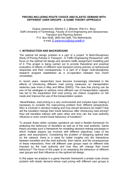 PRICING INCLUDING ROUTE CHOICE AND ELASTIC DEMAND