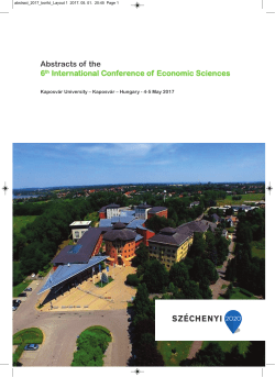 Abstracts of the 6th International Conference of Economic Sciences