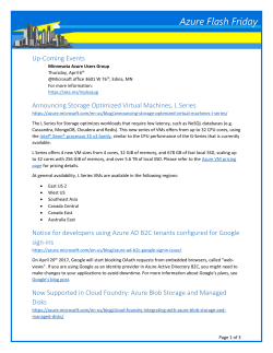 Now Supported in Cloud Foundry: Azure Blob Storage and