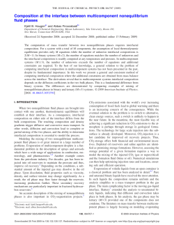 Composition at the interface between multicomponent